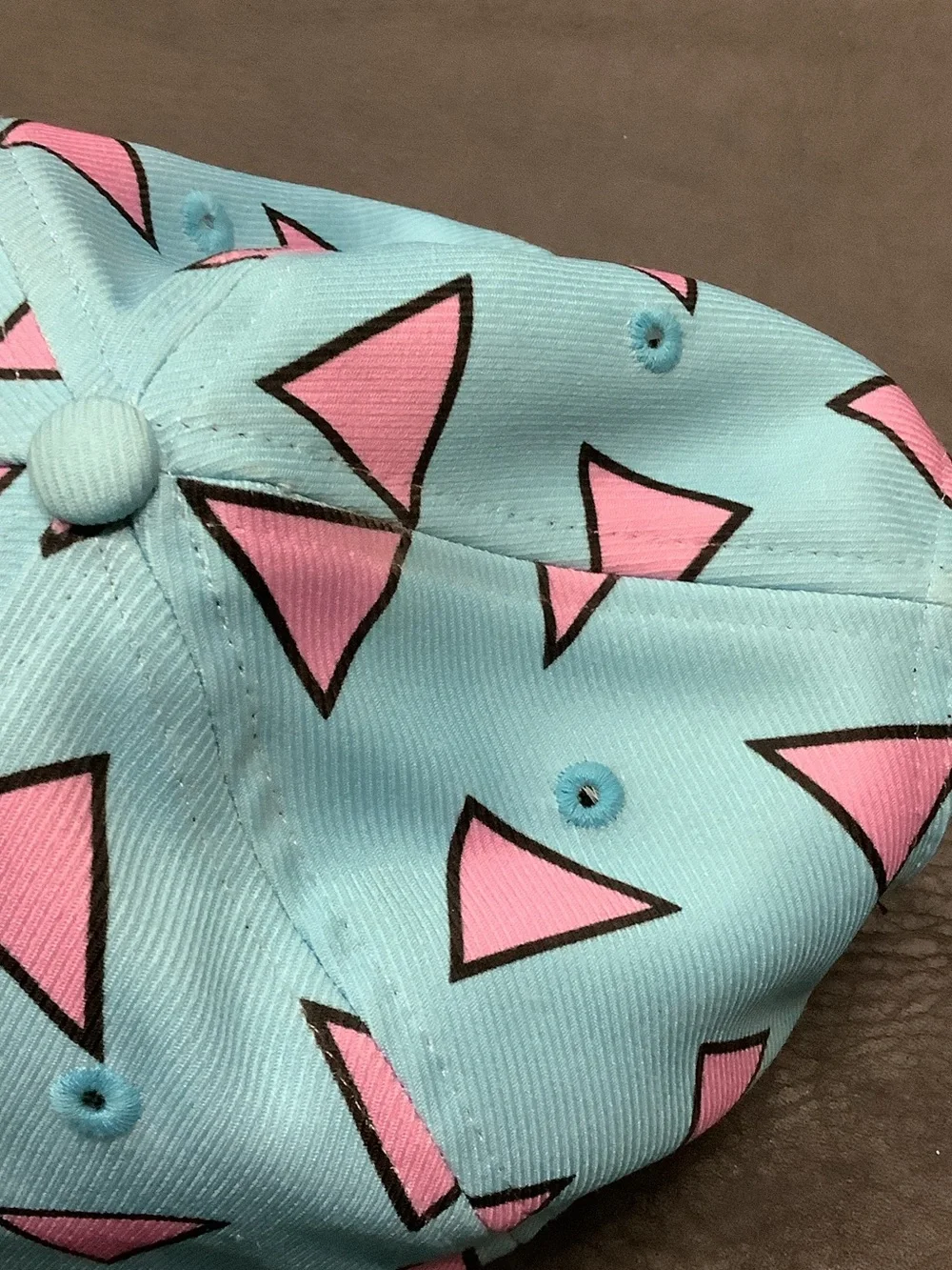 Nickelodeon Light Blue & Pink Rugrats Reptar Pattern Snapback Hat